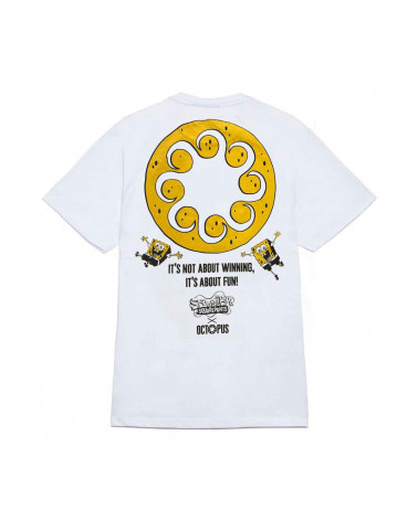 Octopus X Spongebob | T Shirt Octopus F.U.N. Logo Tee - White