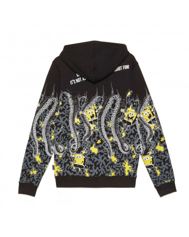 Octopus X Spongebob | Felpa Octopus Spongebob Hoodie - Black