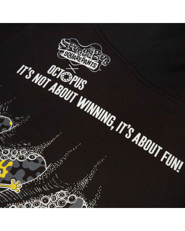 Octopus X Spongebob | Felpa Octopus Spongebob Hoodie - Black