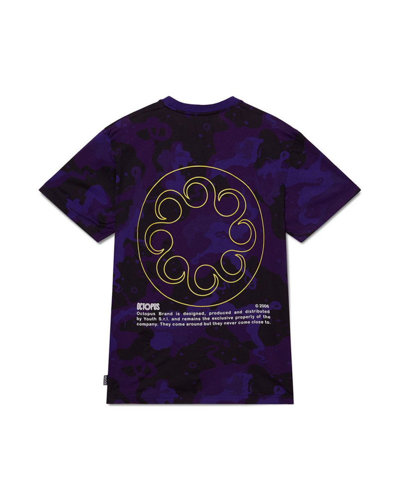 Octopus - T Shirt Octopus Camo Tee Purple