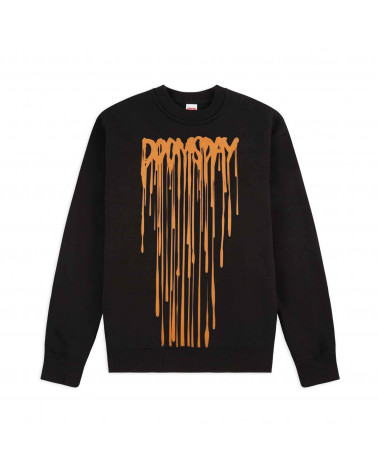 Doomsday Felpa Drip Crewneck - Black