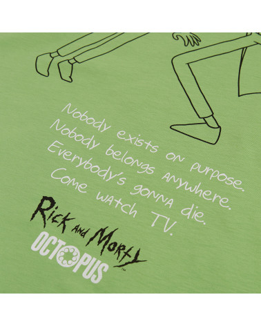 Octopus x Rick e Morty Wathc Tee - Lime