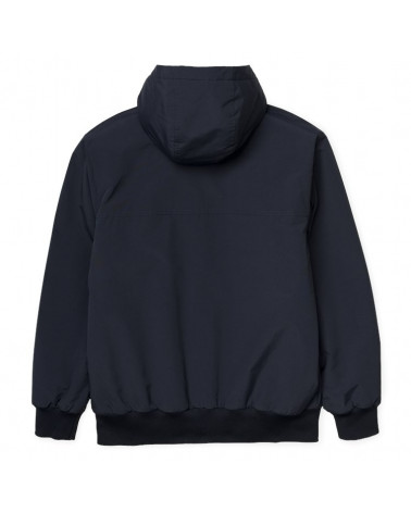 Carhartt WIP Giacca Hooded Sail Jacket - Dark Navy/White