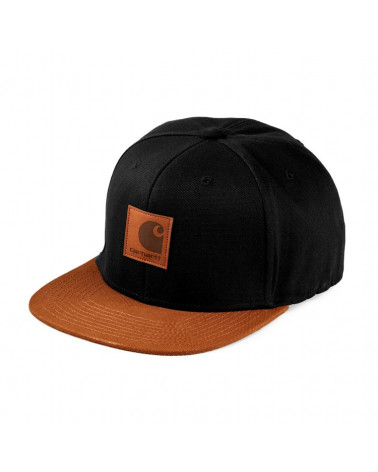 Carhartt Wip Cappello Logo Cap Bi Colored - Black / Hamilton Brown