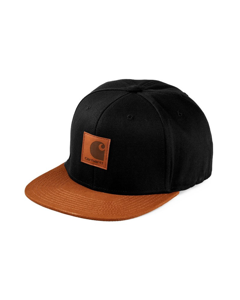 Carhartt Wip Cappello Logo Cap Bi Colored - Black / Hamilton Brown