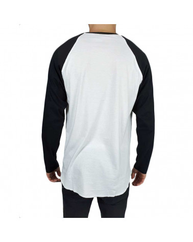 Santa Cruz T-Shirt Horizon L/S Baseball Top - Black/White