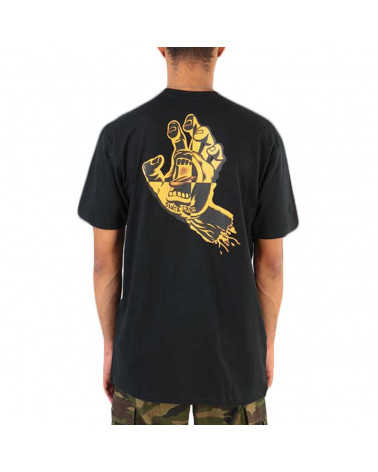Santa Cruz T-Shirt Crash Hand Tee - Black