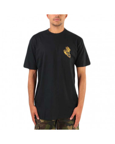 Santa Cruz T-Shirt Crash Hand Tee - Black