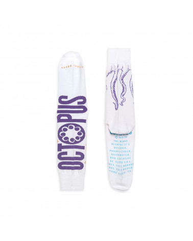 Octopus Calze Logo Socks - White