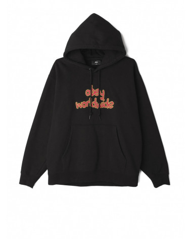 Obey Felpa Brigade Hood - Black