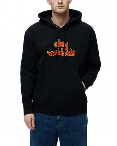 Obey Felpa Brigade Hood - Black