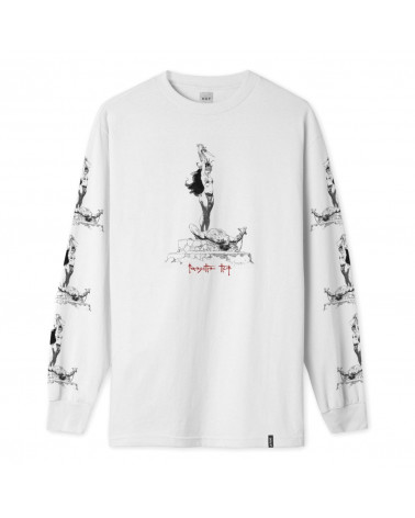 HUF X Frazetta Sacrifice L/S T-Shirt - White