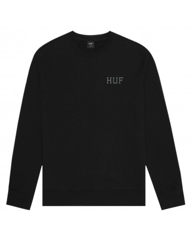 HUF Felpa Riot Classic H Crew - Black