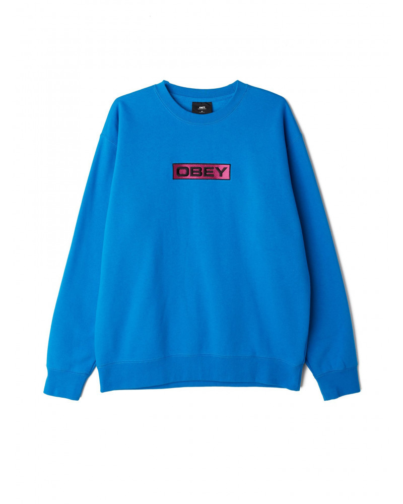 Obey Felpa Enigma Crew - Sky Azure