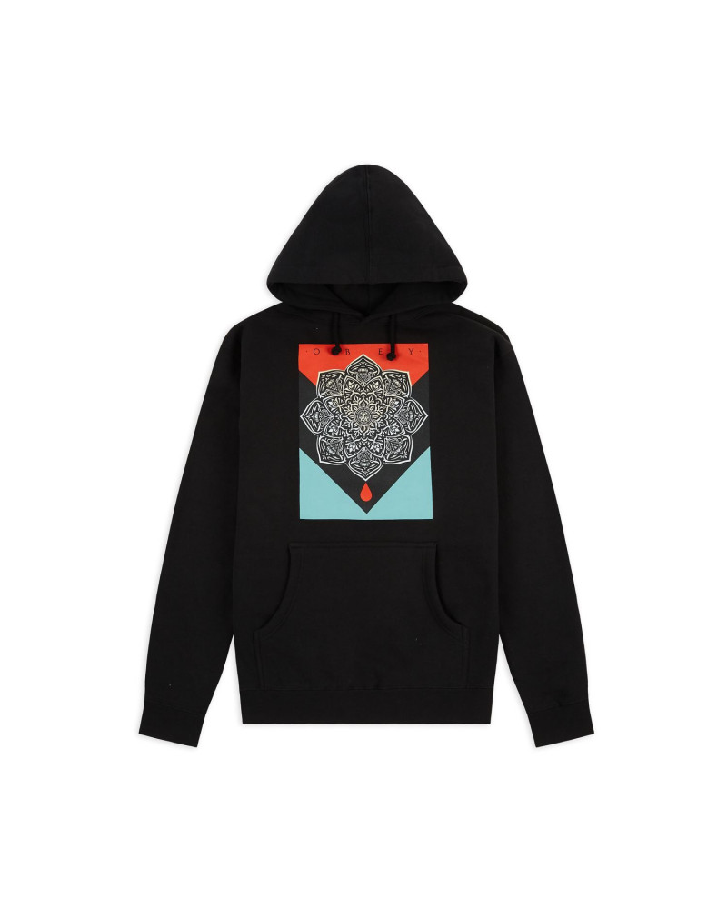 Obey Felpa Blood & Oil Mandala Hoodie - Black