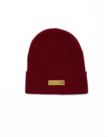 Obey Cappello Motion Beanie - Fig Red