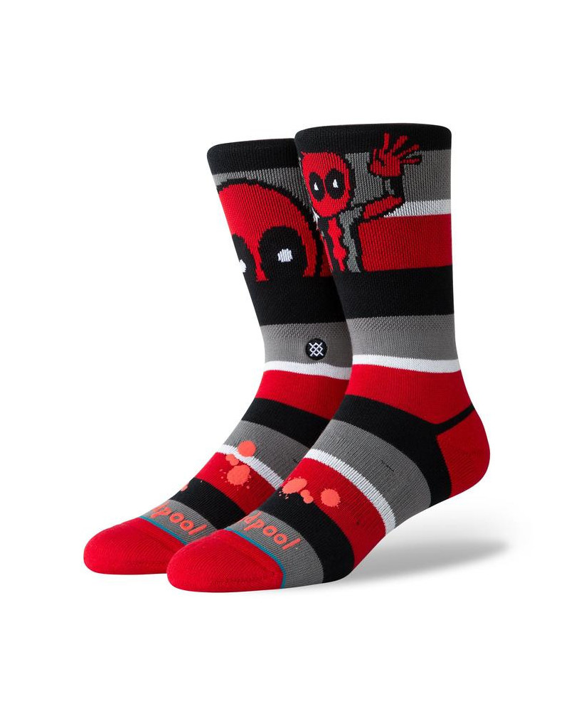 Stance Calze Deadpool Stripe - Red