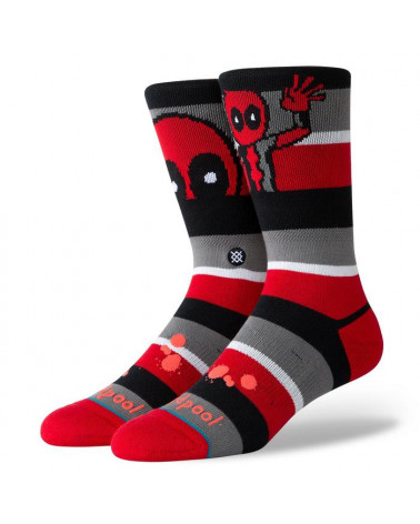 Stance Calze Deadpool Stripe - Red