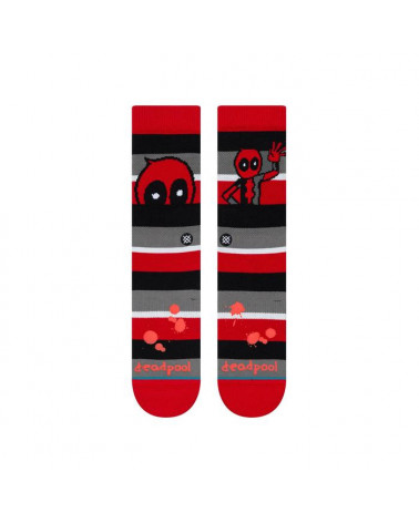 Stance Calze Deadpool Stripe - Red