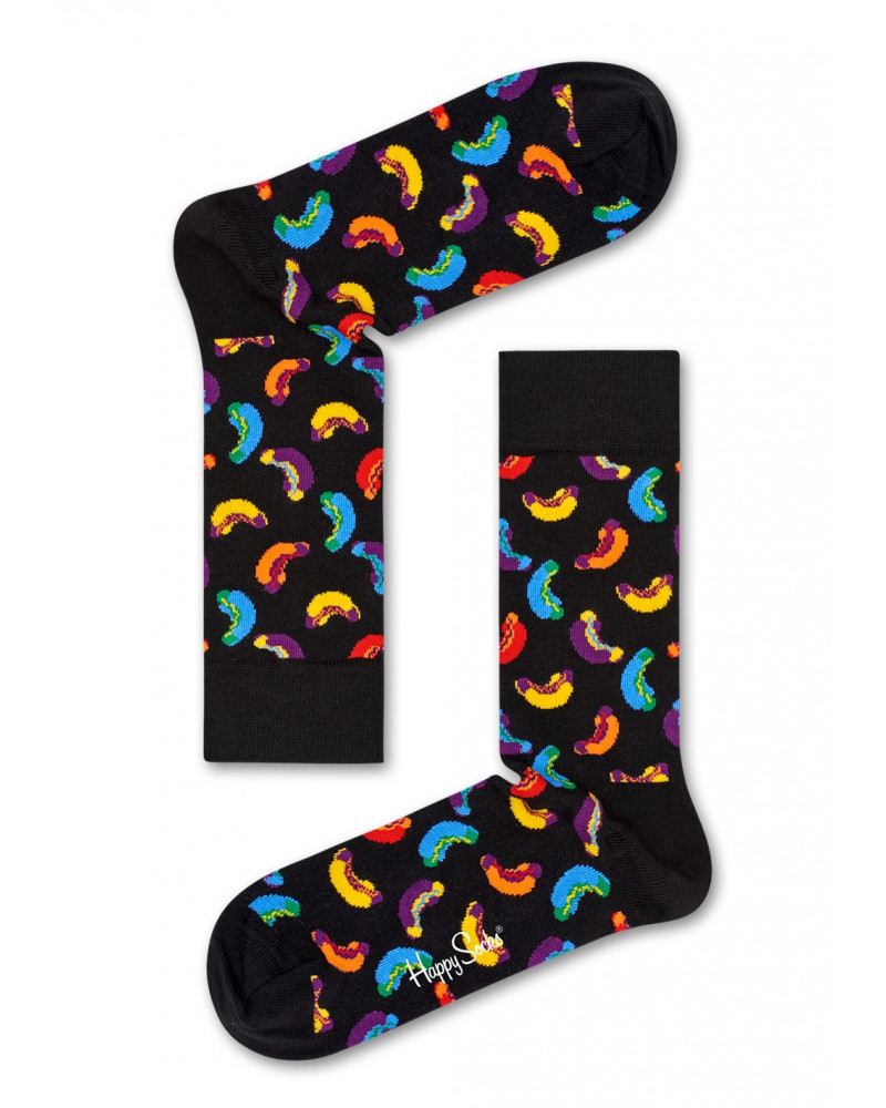Happy Socks Calze Hotdog - Black