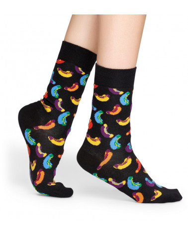 Happy Socks Calze Hotdog - Black