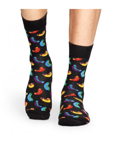 Happy Socks Calze Hotdog - Black