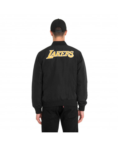 New Era Giacca NBA Team Logo Jacket Los Angele Lackers - Black