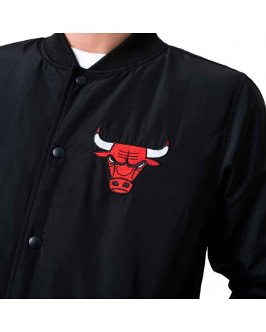 New Era Giacca NBA Team Logo Jacket Chicago Bulls - Black