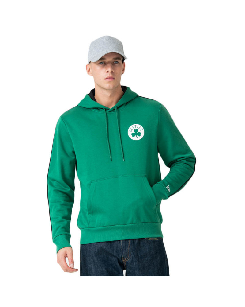 New Era Felpa NBA Sripe Piping Hoody Boston Celtic - Green