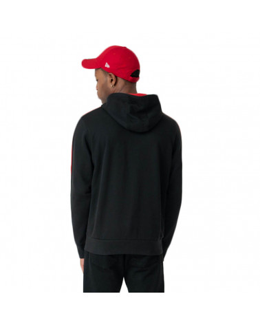 New Era Felpa NBA Sripe Piping Hoody Chicago Bulls - Black