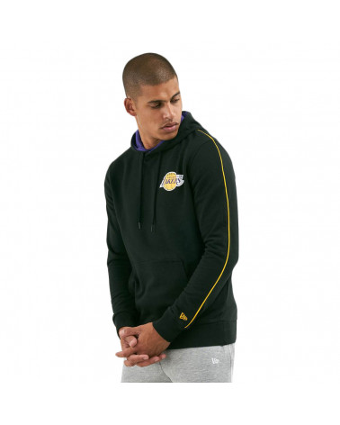 New Era Felpa NBA Sripe Piping Hoody Los Angeles Lakers - Black