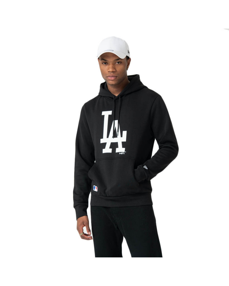 New Era Felpa MLB Seasonal Team Logo Hoody Los Angeles Dodgers - Black/White