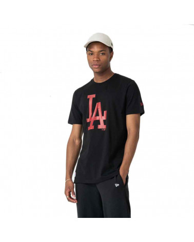 New Era T-Shirt MLB Seasonal Team Logo Tee Los Angeles Dodgers - Black