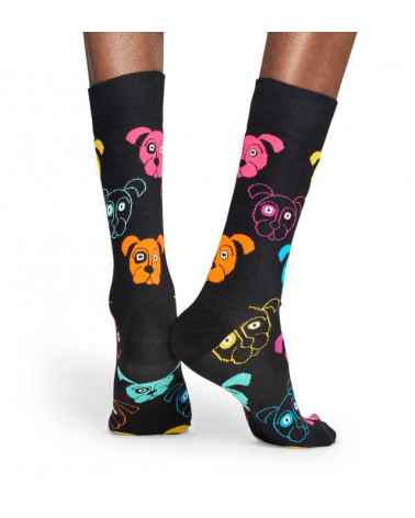 Happy Socks Calze Dog - Black