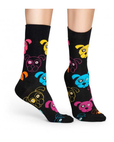 Happy Socks Calze Dog - Black