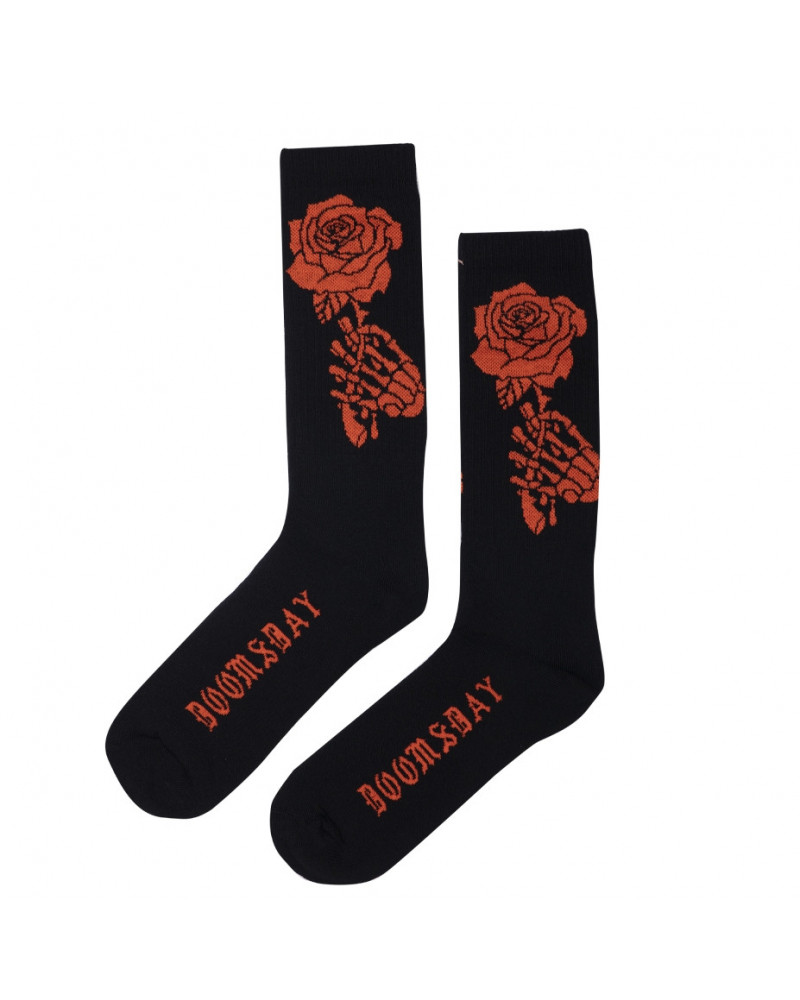 Doomsday Calze Bloody Rose Socks - Black