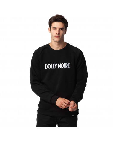 Dolly Noire Felpa Logo Capital Black Crewneck