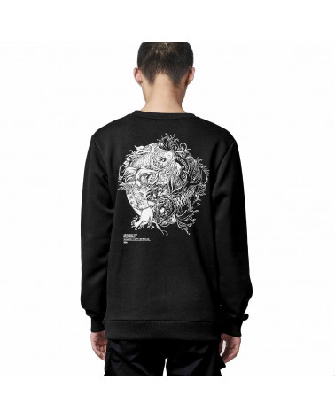 Dolly Noire Felpa Tao Crewneck - Black