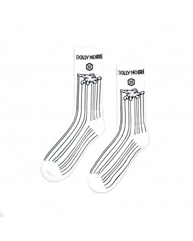 Dolly Noire Calze Control White Socks