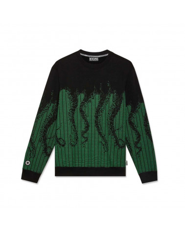 Octopus - Felpa Octopus Ascii Crewneck - Green/Black