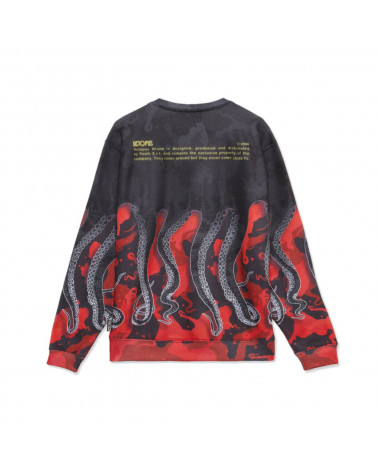 Octopus - Felpa Octopus Crewneck - Red Camo
