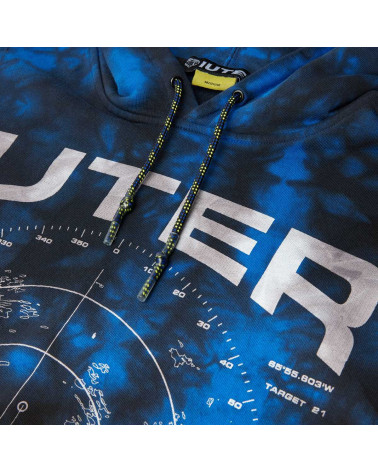Iuter - Felpa Iuter Radar Marble Hoodie - Dark Navy