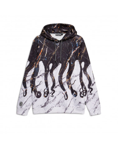Octopus - Felpa Octopus Hoodie Carrara - Black