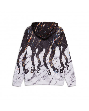 Octopus - Felpa Octopus Hoodie Carrara - Black