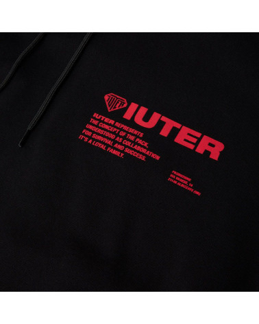 Iuter - Felpa Iuter Info Hoodie - Black