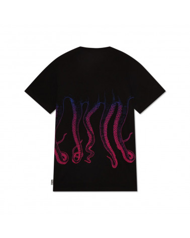 Octopus T-Shirt Gradient Tee - Sunset Black
