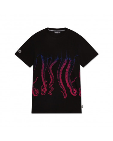 Octopus T-Shirt Gradient Tee - Sunset Black