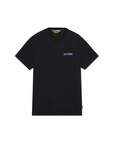 Iuter T-Shirt Double Logo Tee - Black