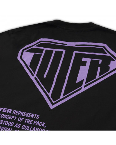 Iuter T-Shirt Double Logo Tee - Black