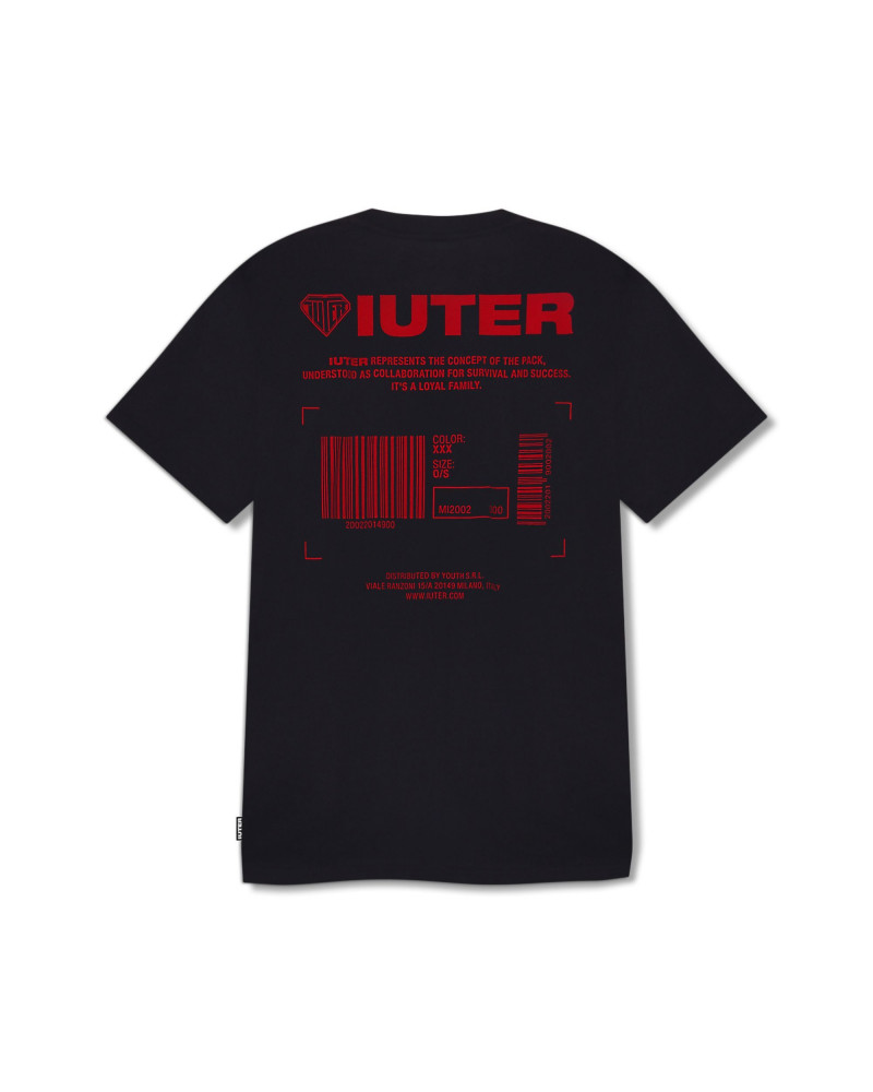 Iuter T-Shirt Info Tee - Black